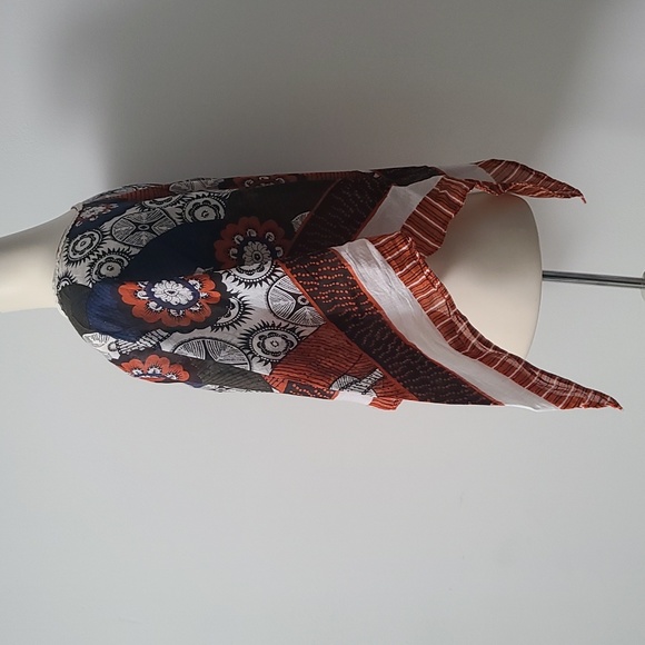 Refashioned Vintage Scarf Top (M/L) - Picture 4 of 5